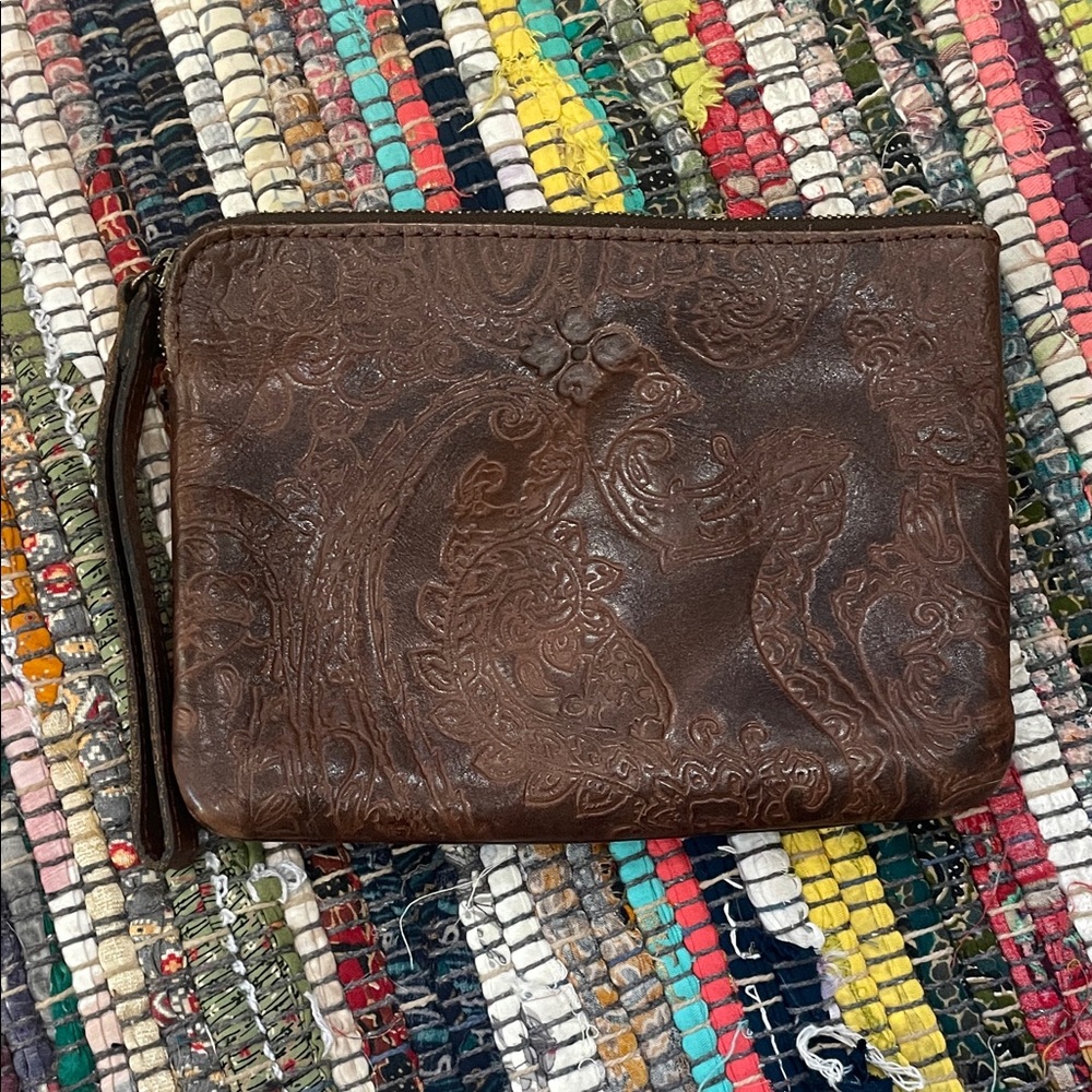 Patricia Nash Tooled Leather Wristlet